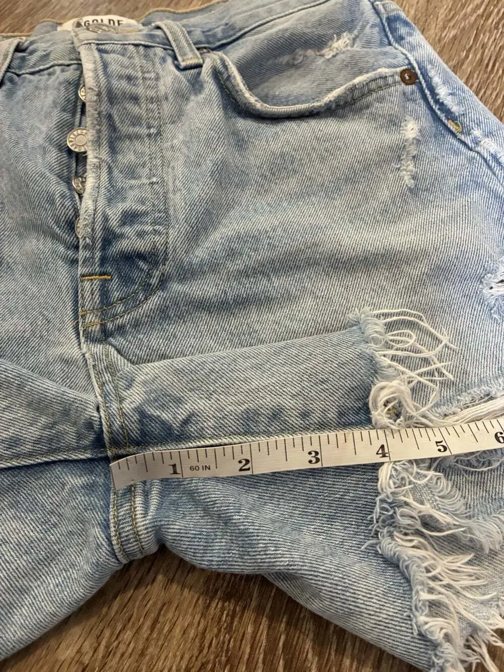 Agolde Parker Long Short in Swapmeet Size 24